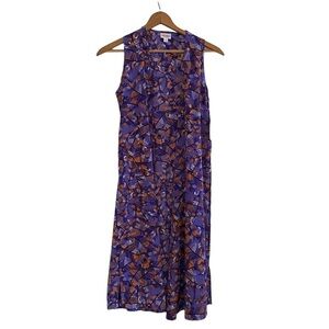 Lularoe Purple and Orange Sleeveless Duster Size Small
